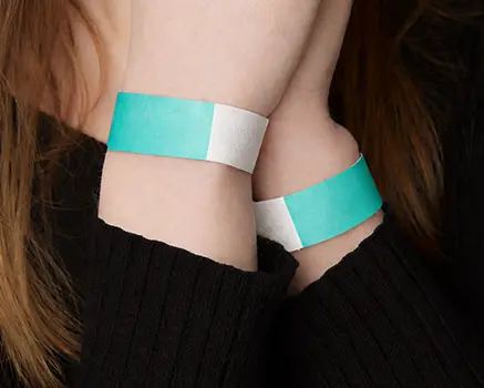 Oceanblå Papirarmbånd