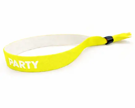 Neongule festivalarmbånd
