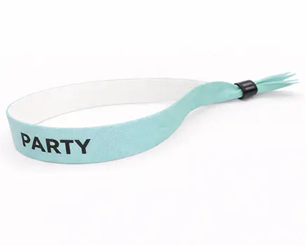 Lyseblå festivalarmbånd