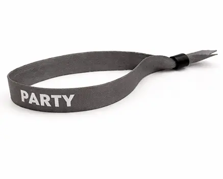 Mørkegrå festivalarmbånd